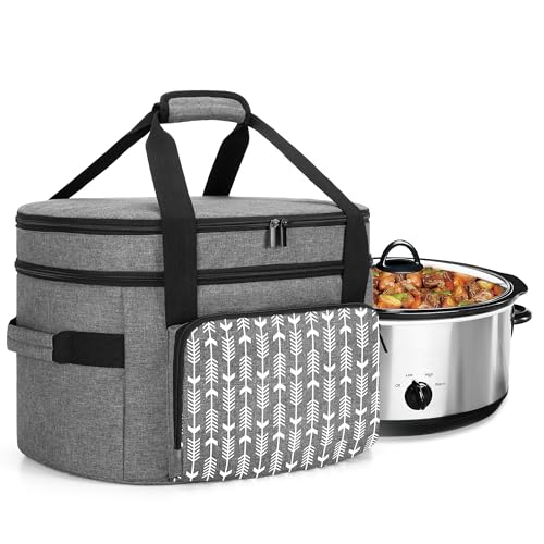 Insulated Double-Layer Slow Cooker Travel Bag 6–8 Quart