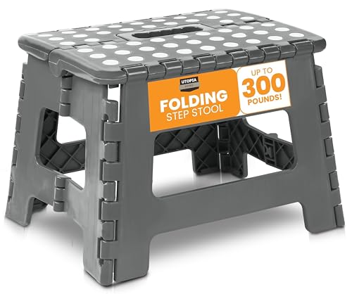 1 Pack Utopia Home Folding Step Stool 9 Inch