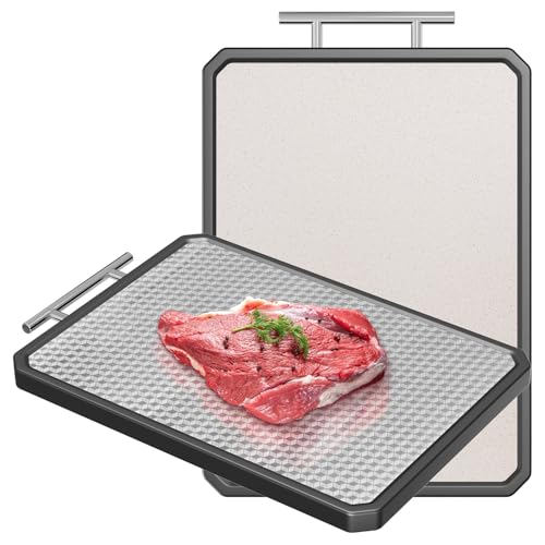 Stainless Steel Double Sided Kitchen Cutting Board 16x11