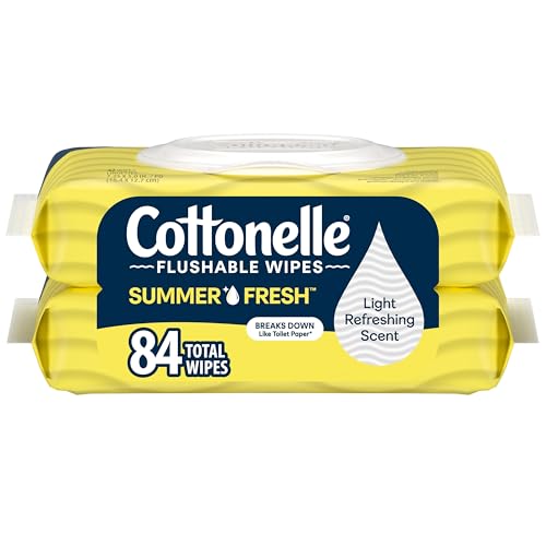 2 Pack Cottonelle Summer Fresh Flushable Wipes
