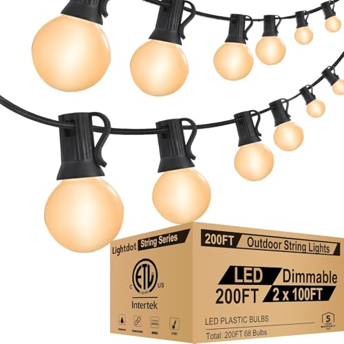 200FT Dimmable LED Outdoor String Lights