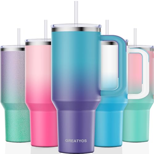 40 oz Insulated Stainless Steel Tumbler with Straw