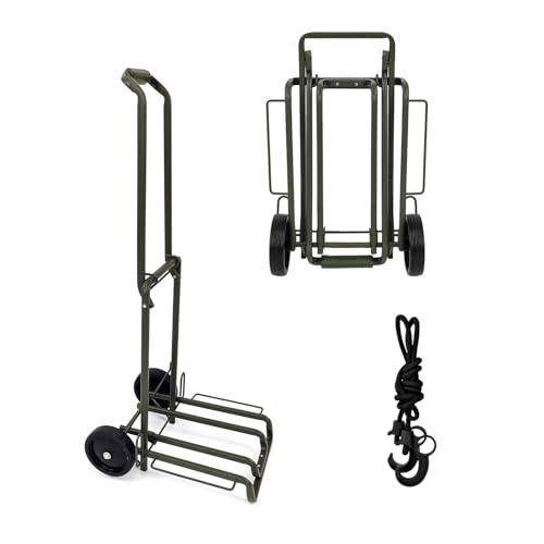 Folding Aluminum Hand Truck Dolly, 220 lb Capacity