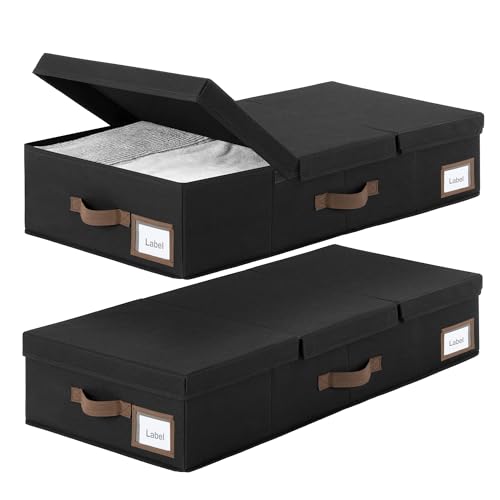 2 Pack Underbed Storage Boxes with Lids