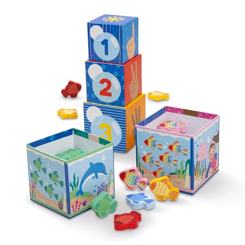 Melissa & Doug Wooden Nesting Sort and Count Blocks