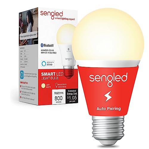 Sengled Alexa Smart Light Bulb, Bluetooth, 1 Pack