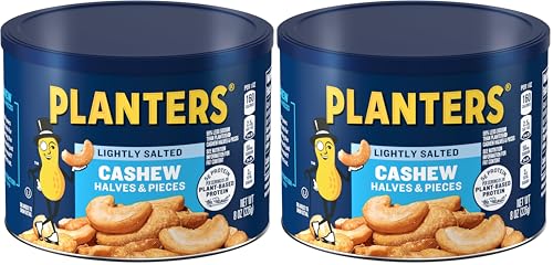 2 Pack PLANTERS Lightly Salted Cashew Halves, 8oz
