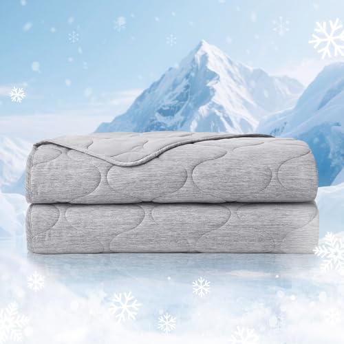Cooling Dual-Sided Lightweight Breathable Throw Blanket