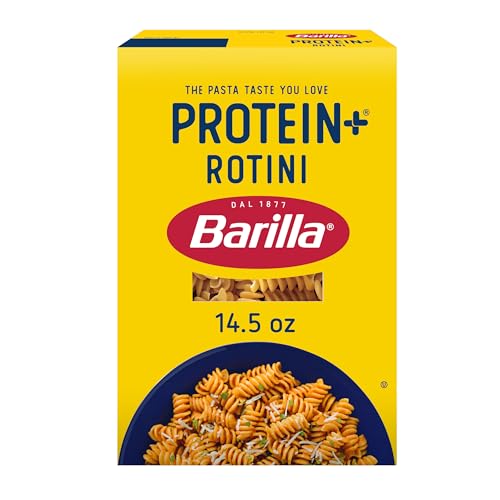 5 Boxes of Barilla Protein+ Rotini Pasta, 14.5 Ounce, Plant-Based