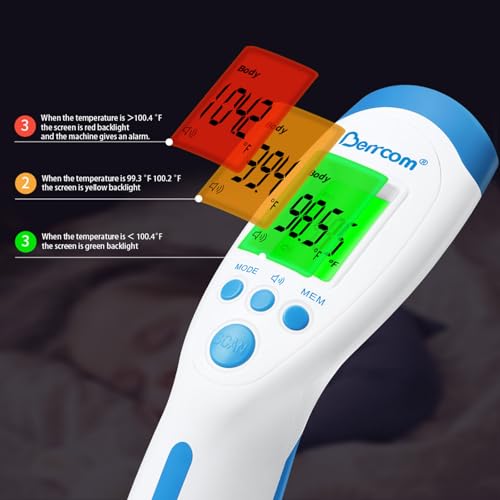 Non-Contact Infrared Forehead Thermometer by Berrcom