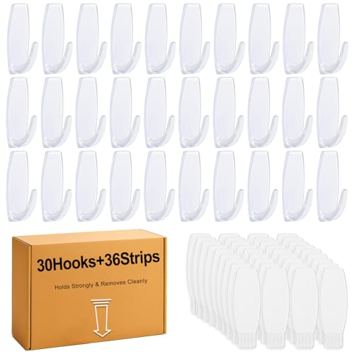 66 Piece Damage-Free Wall Hooks with Strips