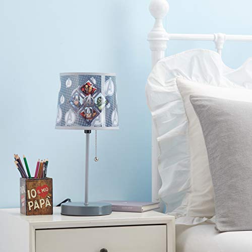 Avengers Kids Table Lamp with Decorative Shade
