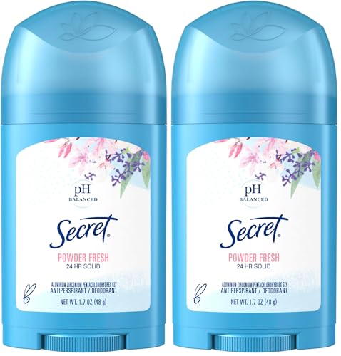 2 Pack Secret Solid Antiperspirant Deodorant 1.7 Ounce