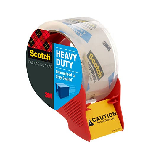 Scotch Heavy Duty Shipping Packing Tape, 4 Rolls