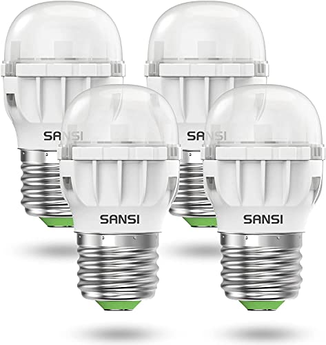 4 Pack SANSI 4W LED Refrigerator Light Bulbs