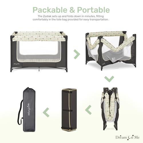 Dream On Me Zodiak Portable Baby Playard - Grey