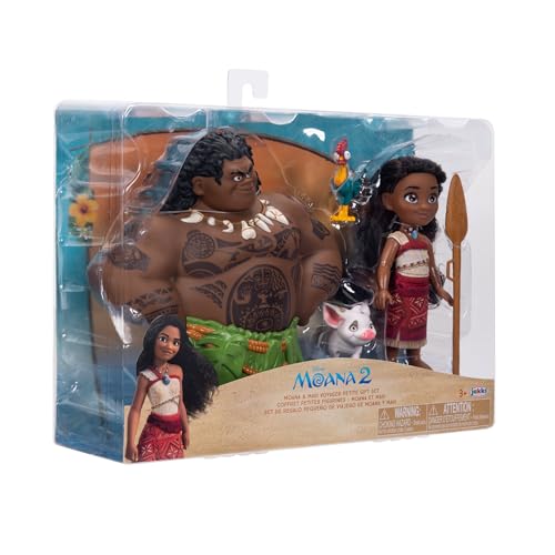 Disney Moana & Maui Doll Set with Pua & Hei Hei