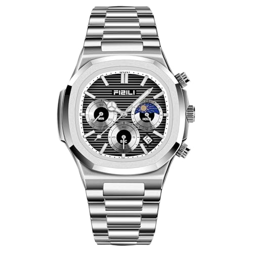 Luminous Stainless Steel Chronograph Quartz Watch