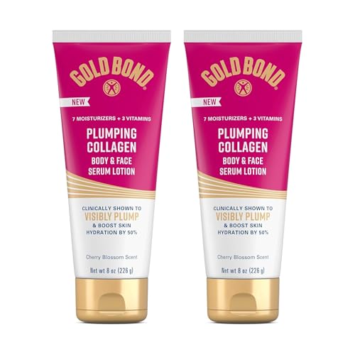 2 Pack Gold Bond Collagen Body and Face Lotion