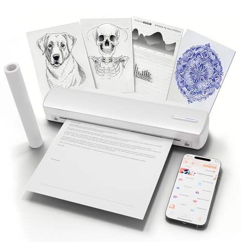 Wireless Inkless Portable A4 Thermal Printer