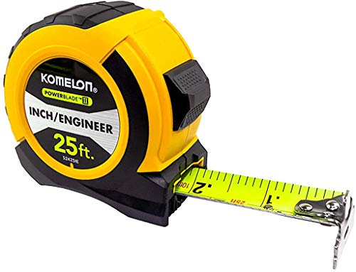 Komelon 25-Foot Powerblade II Engineer Tape Measure