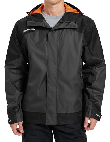 Water Resistant Lightweight Hooded Men’s Rain Jacket