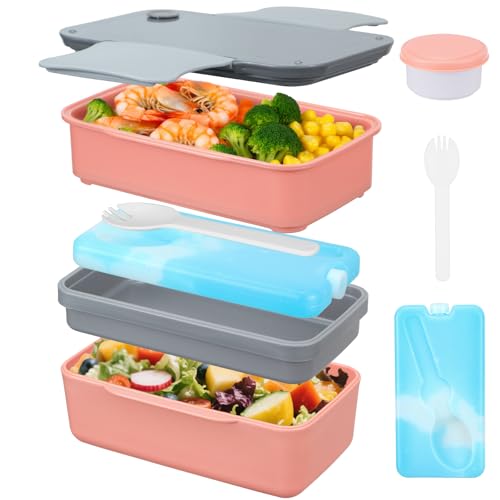 3 Tier Leakproof Bento Lunch Box with Utensils