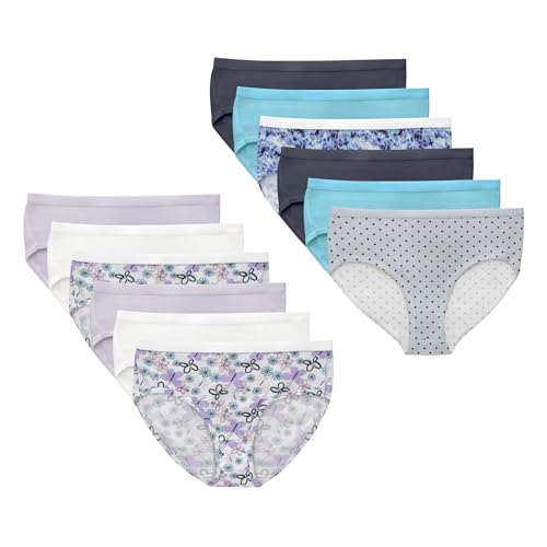 12 Pack Hanes Girls Stretch Cotton Brief Underwear