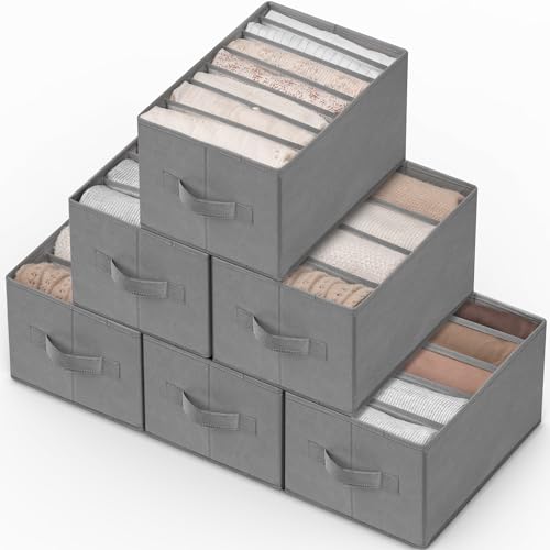 6 Pack Clothes Drawer and Closet Organizers