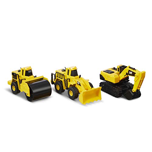 3 Pack CAT Die Cast Construction Vehicles Toy Set