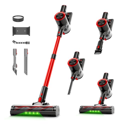 Cordless Stick Vacuum Cleaner 40Kpa with LED Headlights
