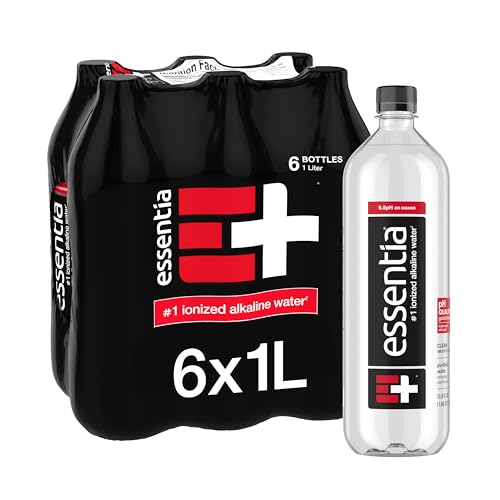 6 Pack Essentia Ionized Alkaline Water 1L Bottles