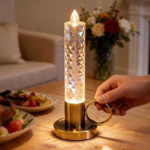 Rechargeable Flameless LED Taper and Pillar Candles