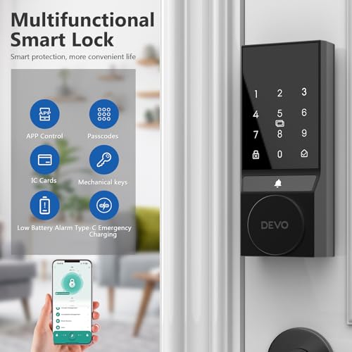Devo Bluetooth Smart Lock with Keyless Entry