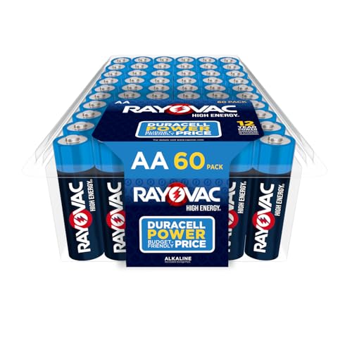 60 Count Rayovac AA Alkaline Batteries