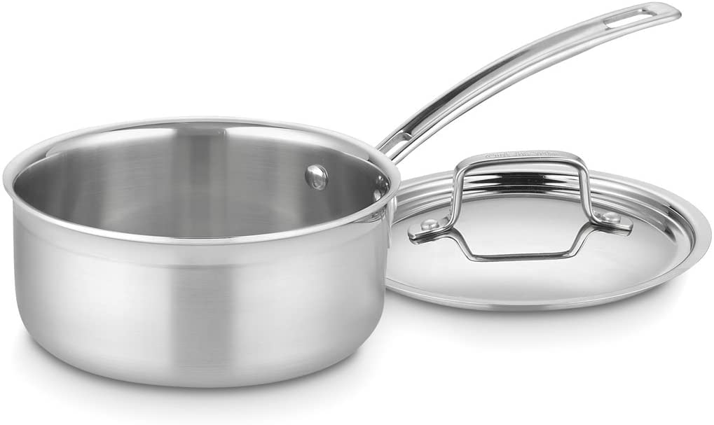 Add 2 to Your Cart! Cuisinart 1.5 Quart Triple Ply Saucepan with Lid