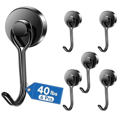 6 Pack Magnetic Mug Hooks for Cruise, Home, Fridge
