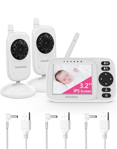 2 Camera Video Baby Monitor with Audio and Night Vision