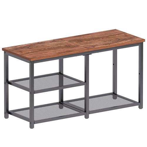 3-Tier Entryway Shoe Bench with Storage