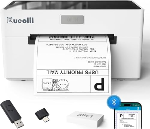 Thermal Label Printer for Shipping, 4x6, Wireless