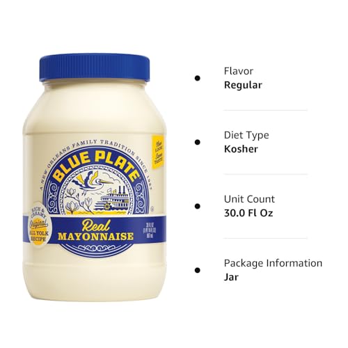 Blue Plate Real Mayonnaise, Homestyle 30 Fl Oz