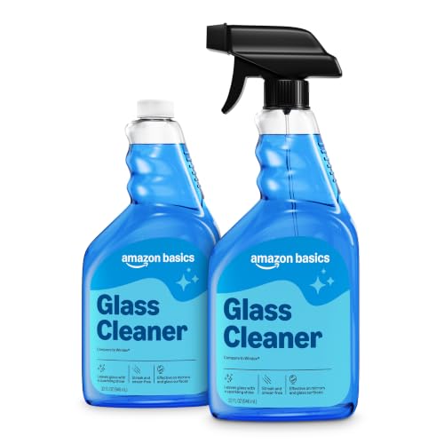 2 Pack Amazon Basics Streak-Free Glass Cleaner 32 Oz