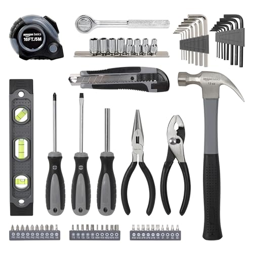 65-Piece Amazon Basics Home Repair Tool Kit