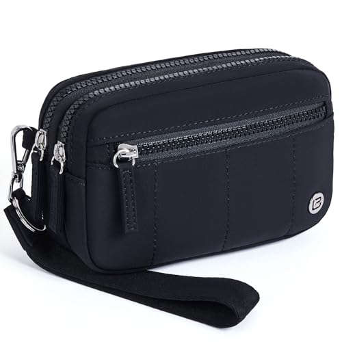 Nylon RFID Crossbody Bag with Wristlet Wallet