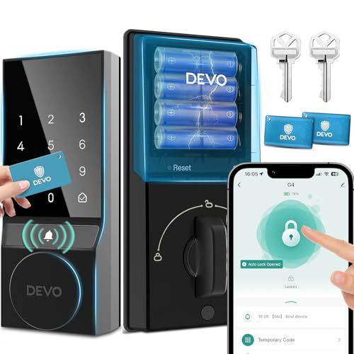 Devo Bluetooth Smart Lock with Keyless Entry