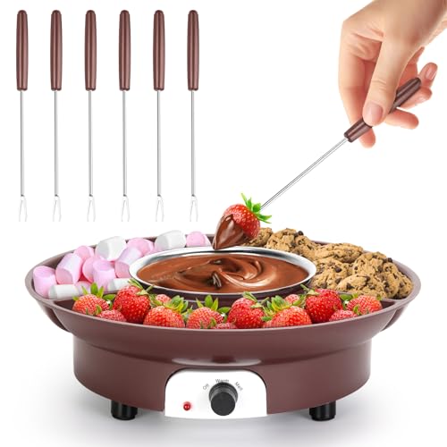 10oz Electric Chocolate Melting Pot Fondue Set Warmer
