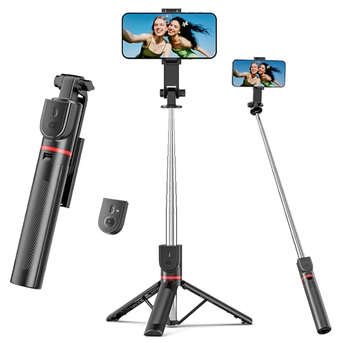 Selfie Stick Tripod with Remote, 360° Rotating Phone Stand