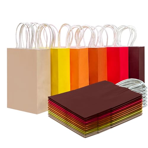30 Pack Medium Paper Gift Bags with Handles