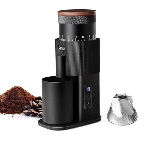 Cordless Rechargeable Conical Burr Coffee Grinder