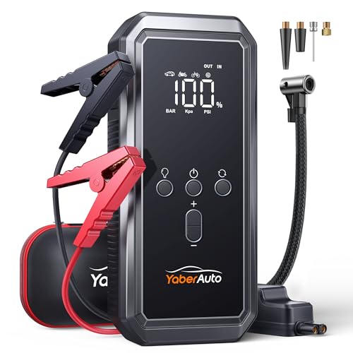 5500A Portable Car Jump Starter with Air Compressor